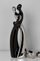 Casablanca Skulptur  Romance , 2-teiliges Set, 38 cm, schwarz/silber