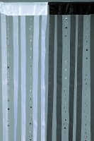 Moderner Vorhang, Polyester, 200 x 90 cm, schwarz
