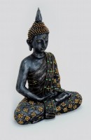Garten Buddhafigur, 44 cm, braun
