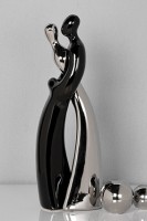 Casablanca Skulptur  Romance , 2-teiliges Set, 38 cm, schwarz/silber