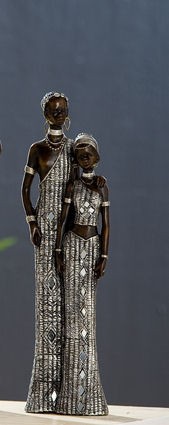 Gilde Handwerk Afrikanische Figuren "Samburu P&auml;rchen", 36 cm