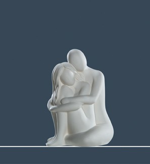 Gilde Skulptur Francis Paar "Kuschelrunde",