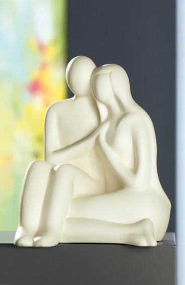 Gilde Skulptur Francis Paar "Kuschelnd",