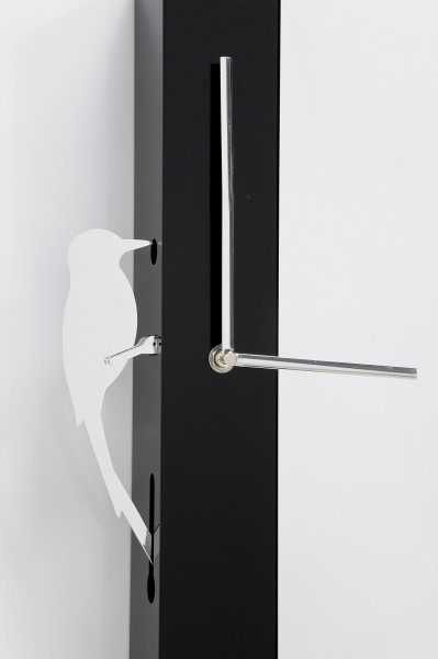 Moderne kare design wanduhr "pendulum bird", 65 cm ...