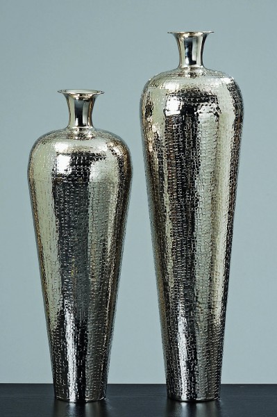 deko wohnzimmer silber:Deko Vase “Carrol”, 63 cm, silber deko wohnzimmer silber:Deko Vase “Carrol”, 63 cm, silber